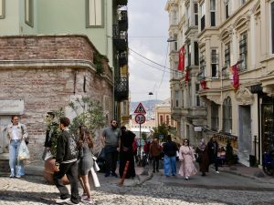 Uliczki w historycznej dzielnicy Galata Uliczki w historycznej dzielnicy Galata