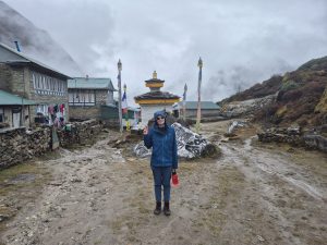 Stupa w Khumjung Stupa w Khumjung
