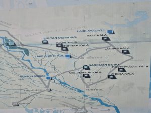 Mapa fortec w Karakałpacji Mapa fortec w Karakałpacji