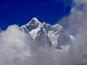 Lhotse widziane z Pangboche Lhotse widziane z Pangboche