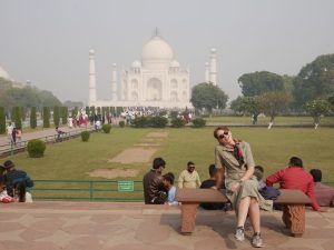 Sesja z Taj Mahal, ławkę trzeba upolować Sesja z Taj Mahal, ławkę trzeba upolować